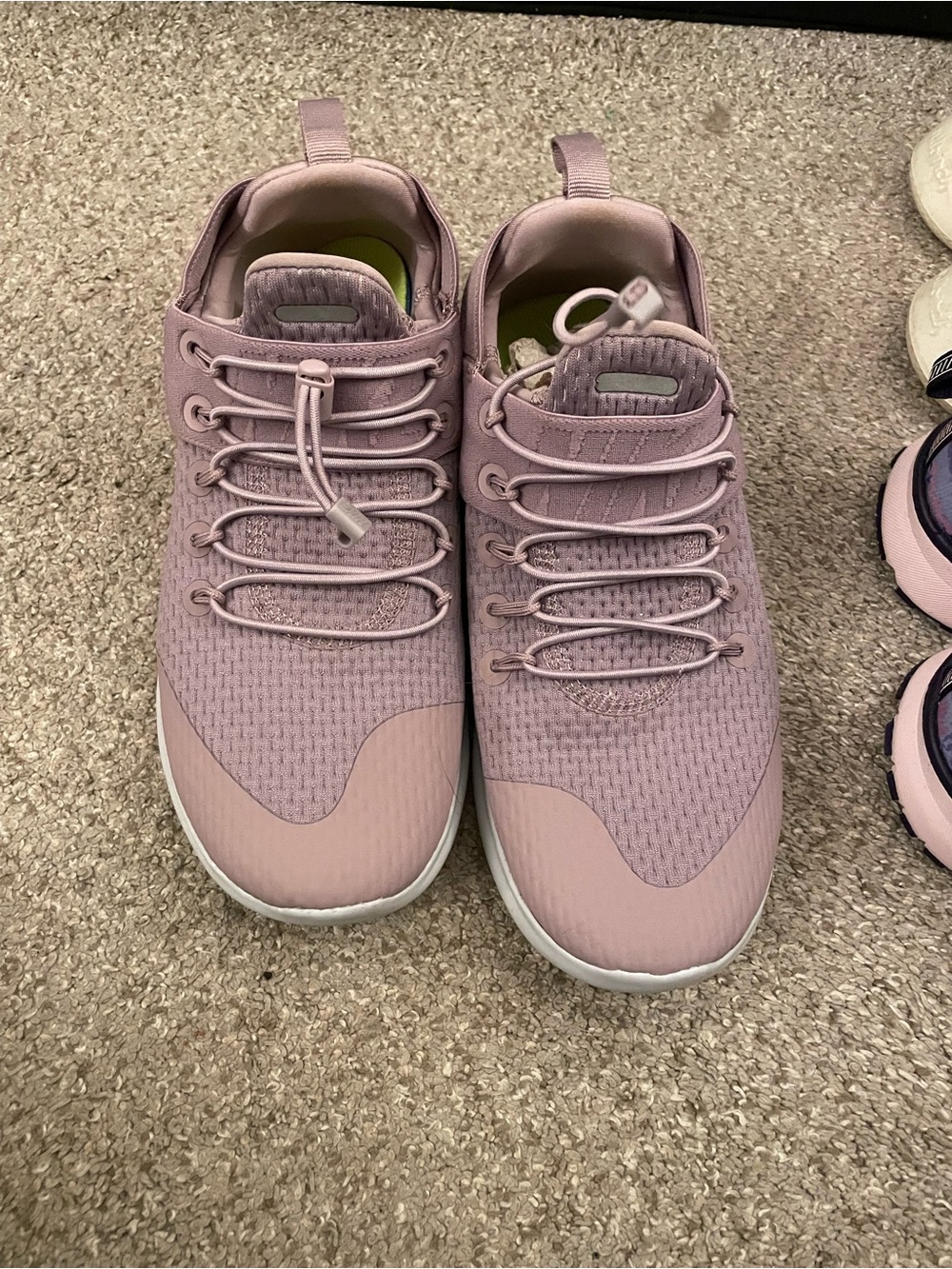 Nike Women's Pink Knit Slip-On Sneakers